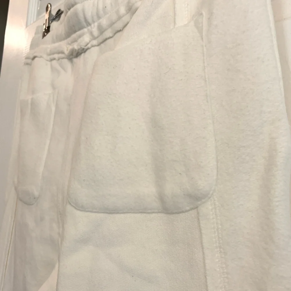 Sundance Cream Cotton Fleece Joggers - Picture 5 of 8